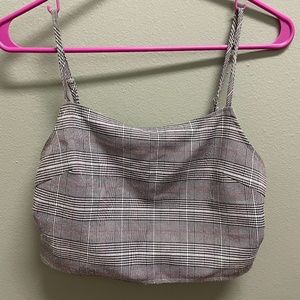 Plaid crop tank from LF